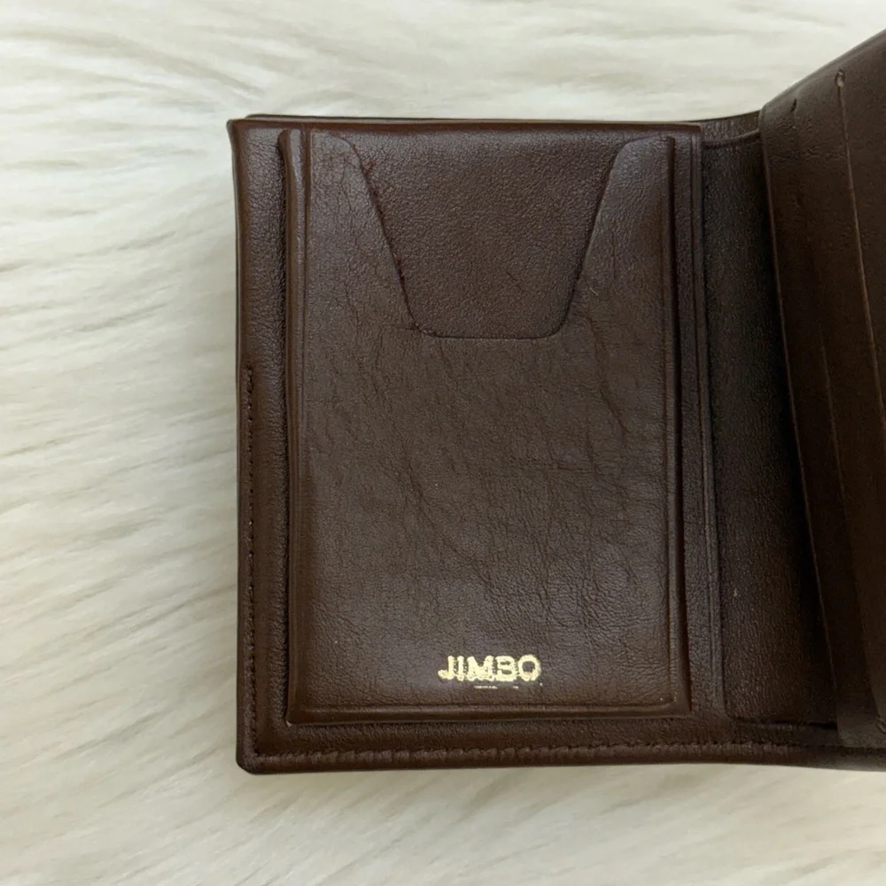 BUXTON - BROWN LEATHER COMPACT BIFOLD WALLET